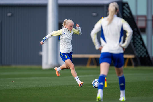 Anna Sandberg of the Swedish women's national team at a
