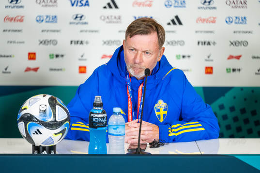 Head coach Peter Gerhardsson of the Swedish women's