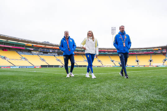 Physiotherapist Pontus Ekblom, Magdalena Eriksson and