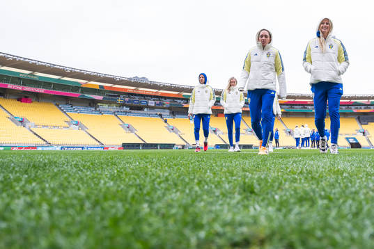 Elin Rubensson and Amanda Ilestedt of the Swedish women's