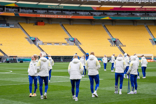 Elin Rubensson and Amanda Ilestedt of the Swedish women's
