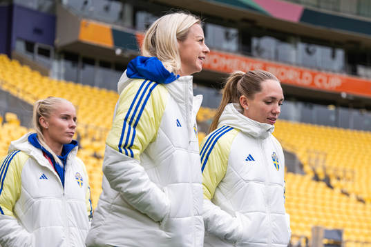 Amanda Ilestedt and Elin Rubensson of the Swedish women's