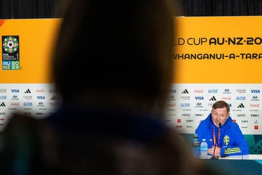 Head coach Peter Gerhardsson of the Swedish women's