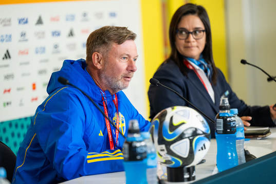 Head coach Peter Gerhardsson of the Swedish women's