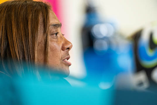 Head coach Desiree Ellis of the South African women's