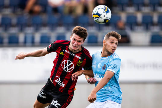 Östersunds Myroslav Mazur och Gefles Jacob Hjelte