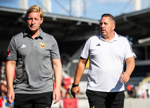 Östersunds assisterande tränare Stefan Lundin och