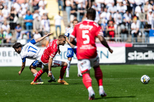 IFK Norrköpings Laorent Shabani och Degerfors Christos