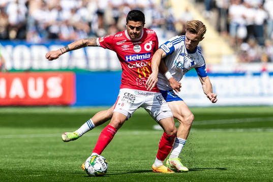 IFK Norrköpings Jacob Ortmark och Degerfors Diego De Jesus