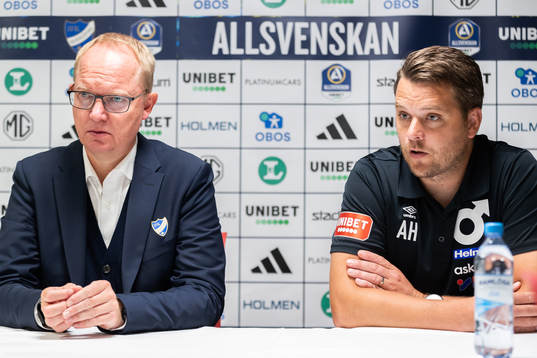 IFK Norrköpings tränare Glen Riddersholm och Degerfors