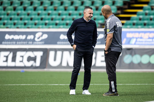 Östers tränare Srdjan Tufegdzic och Brages tränare