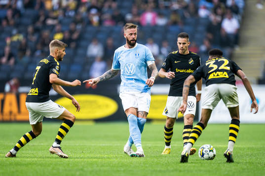 Malmö FFs Pontus Jansson mot AIKs Anton Salétros, Dino