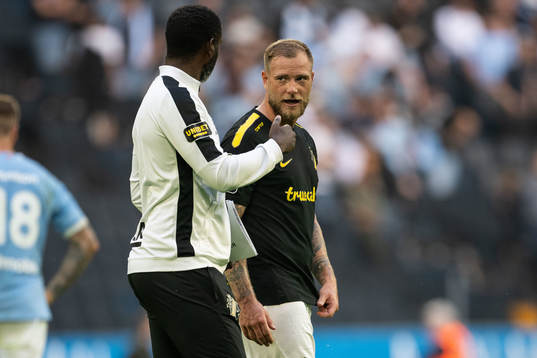 AIKs assisterande tränare Henok Goitom och John Guidetti