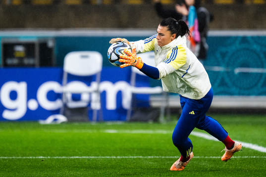 goalkeeper Zecira Musovic of Sweden