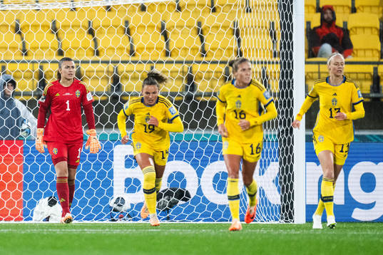Goalkeeper Zecira Musovic of Sweden