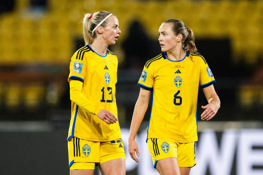 Amanda Ilestedt and Magdalena Eriksson of Sweden