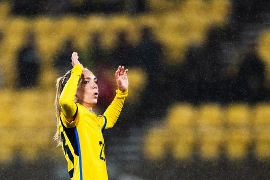 Elin Rubensson of Sweden reacts