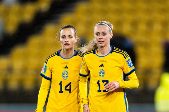 Nathalie Björn and Amanda Ilestedt of Sweden