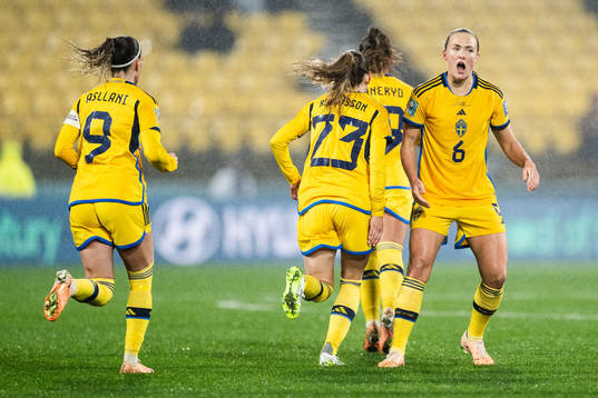Magdalena Eriksson of Sweden celebrates