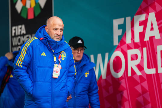 Assistant coach Magnus Wikman of Sweden