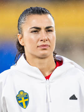 Goalkeeper Zecira Musovic of Sweden