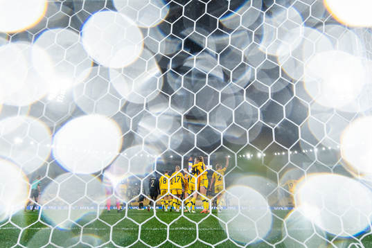 Players of Sweden celebrate