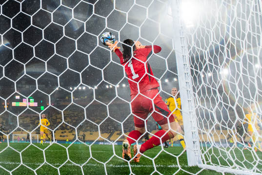 Goalkeeper Zecira Musovic of Sweden
