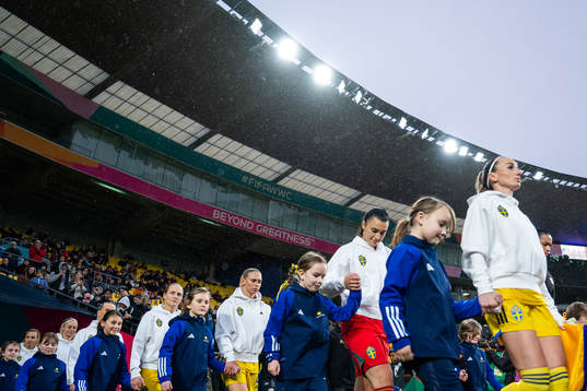 Magdalena Eriksson, Jonna Andersson, goalkeeper Zecira