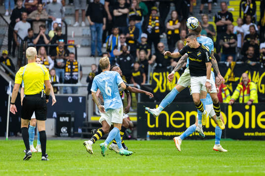 AIKs Dino Besirovic och Malmö FFs Pontus Jansson