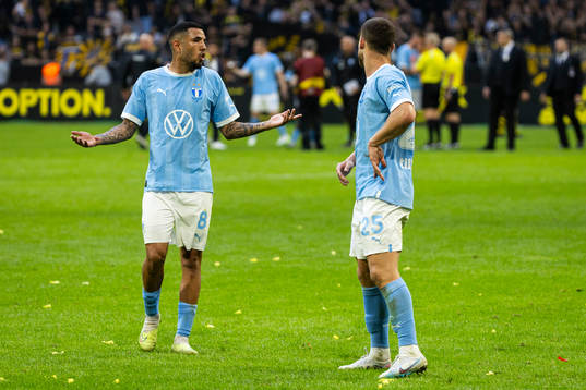 Malmö FFs Sergio Pena och Gabriel Busanello