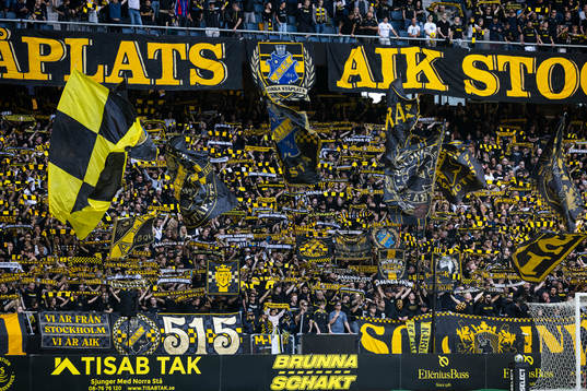 under fotbollsmatchen i Allsvenskan mellan AIK och Malmö FF
