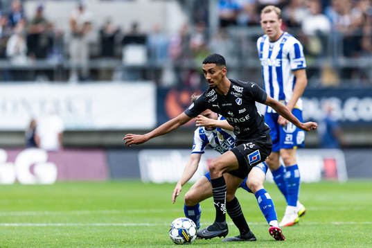 IFK Göteborgs Lucas Kåhed och Halmstads Amir Al-Ammari