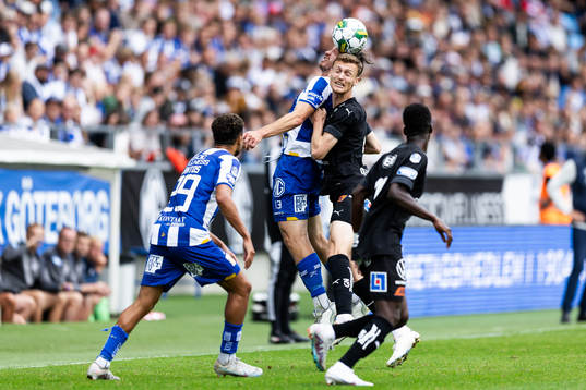 IFK Göteborgs Gustav Svensson och Halmstads Viktor Granath