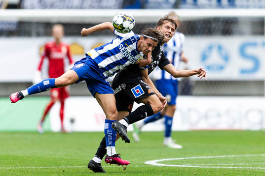 IFK Göteborgs Lucas Kåhed och Halmstads Kazper Karlsson