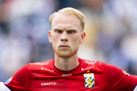 IFK Göteborgs målvakt Pontus Dahlberg på line up innan