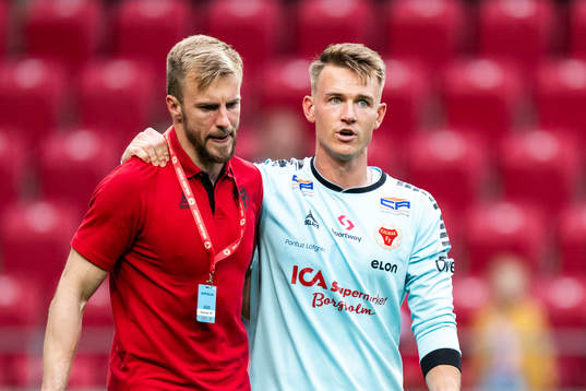 Kalmars målvakt Ricardo Friedrich och målvakt Jakob