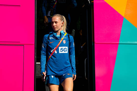 Thea Bjelde of the Norwegian women’s national football