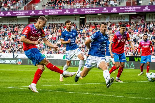Helsingborgs Erik Ring och Trelleborgs Mattias Andersson