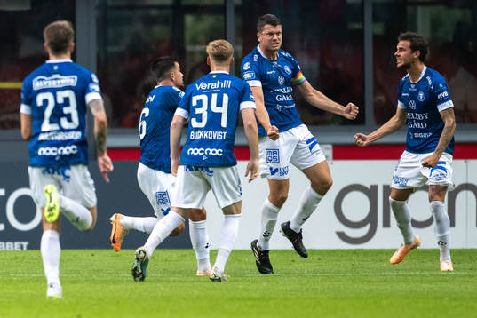Trelleborgs Mattias Andersson jublar
