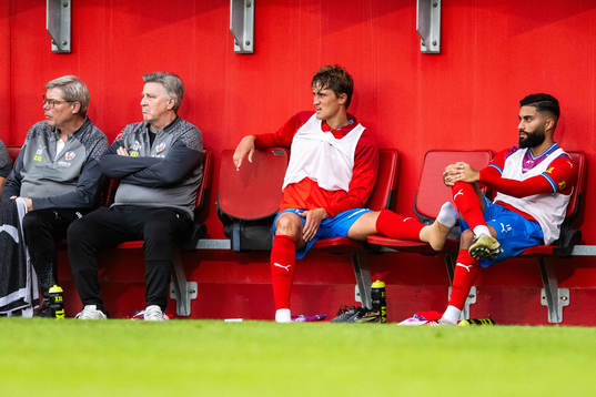 Helsingborgs Thomas Rogne och Amin Al-Hamawi