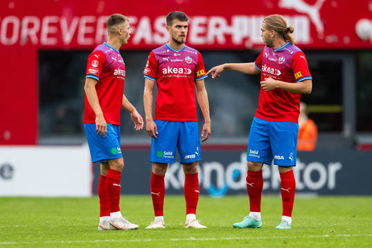 Helsingborgs Erik Ring, Pavle Vagic och Charlie Weberg