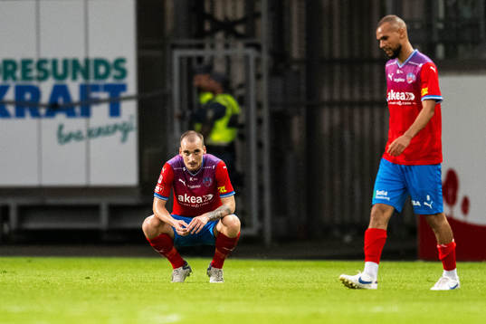 Helsingborgs Adam Hellborg och Sumar Almadjed deppar