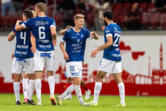 Trelleborgs spelare jublar