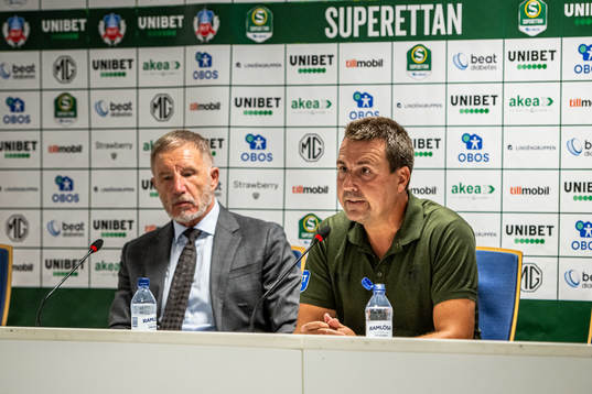 Helsingborgs tränare Stuart Baxter och Trelleborgs