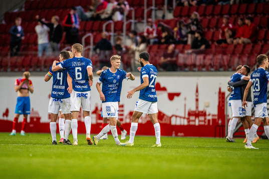 Trelleborgs spelare jublar