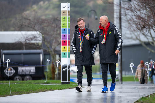 Head coach Peter Gerhardsson and assistant coach Magnus