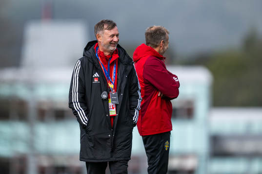 Head coach Peter Gerhardsson of the Swedish women's
