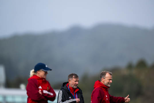 Assistant coach Victoria Sandell, head coach Peter