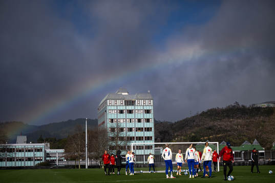 Players of the Swedish women's national football team at a