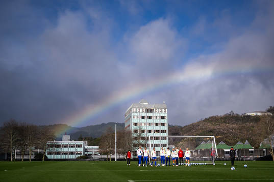Players of the Swedish women's national football team at a